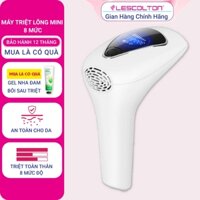 Máy triệt lông mini 8 mức, triệt toàn thân vĩnh viễn cầm tay Lescolton tẩy lông nách, lông tay, chân, lông Bikini