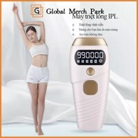 Máy triệt lông mini IPL không đau, Triệt lông tận gốc vĩnh viễn,5 tốc độ điều chỉnh,990.000 năng lượng（kính quà tặng）