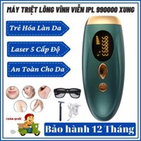 Máy Triệt Lông Toàn Thân - Vĩnh Viễn Mini Cầm Tay Triệt Lông Toàn Thân Bằng Laser IPL 990000 Không Gây Đau - Bh 12 Tháng