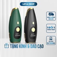Máy triệt lông toàn thân cầm tay công nghệ lazer lạnh, an toàn cho da, tặng kính và dao cạo râu