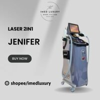 Máy Triệt Lông Xóa Xăm 2in1 Jennifer | Máy Triệt Lông Trẻ Hóa Da Jenifer 2 Tay Cầm