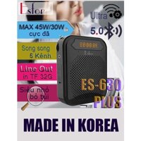 Máy trợ giảng Cao cấp Esfor ES-630 Plus Hàn Quốc nhập nguyên chiếc, Loa 45W Line Out, 2 Mic song song 4 kênh [Tem Bộ CA