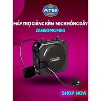 Máy Trợ Giảng Công Suất Lớn Zansong M80/ M70 Kèm Mic Không Dây Chống Hú, Âm Thanh Chuẩn, Độ Nhạy Cao