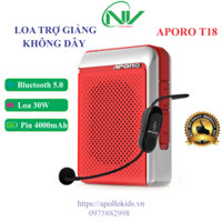 Máy trợ giảng không dây Aporo T18 công suất 30W Bluetooth 5.0  - Loa trợ giảng chính hãng Aporo