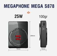 Máy trợ giảng Megaphone S878 loa trợ giảng giá rẻ