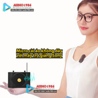 Máy trợ giảng Micro cài ve áo Sony SN898 mic không dây cho giáo viên
