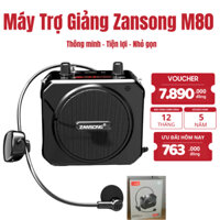 Máy Trợ Giảng Zansong M80 Hỗ Trợ Giọng Nói To, Không Bị Hú Rè -  Bảo Hành Chính Hãng 12 Tháng