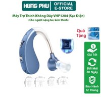 Máy Trợ Thính Không Dây Cao Cấp VHP1204 Sạc, Tai Nghe Trợ Thính Người Già Đeo Vành Tai