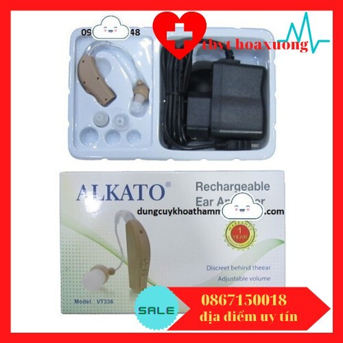 Máy trợ thính không dây pin sạc Alkato VT336
