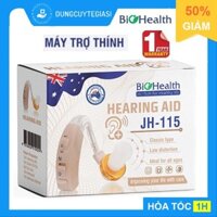 Máy Trợ Thính không dây Biohealth JH-115 (Úc)-Máy điếc, tai nghe trợ thính cho người già nghe kém