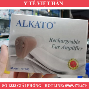 Máy trợ thính nhét tai pin sạc Alkato VT905