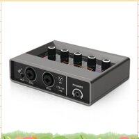 Máy trộn âm thanh chuyên nghiệp Giao diện âm thanh USB Card âm thanh Thiết bị DJ Phòng thu ghi âm Bộ chuyển đổi đàn Guitar điện regharry