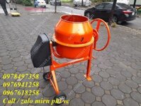 Máy trộn bê tông, trộn vữa xây dựng. Máy đảo đất và phân bón trồng cây 130L