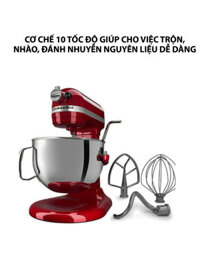 Máy Trộn bột Bát Nâng Công Suất Lớn KitchenAid 5KPM5EER Heavy Duty 220V Màu Đỏ