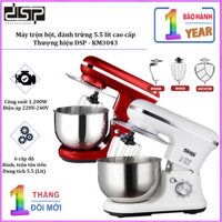 Máy trộn bột, đánh trứng và trộn salad dung tích 5.5 lít DSP KM3043, công suất 1200W
