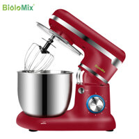 Máy trộn bột và đánh trứng 5 lít thương hiệu cao cấp BioloMix BM785LB - Công suất 1500W - HÀNG NHẬP KHẨU - Màu Đỏ