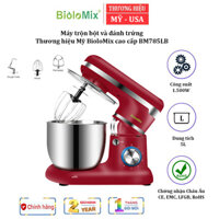 Máy trộn bột và đánh trứng 5 lít, 1500W BioloMix BM785LB có 6 mức độ vận hành Công suất 1500W - HÀNG CHÍNH HÃNG - Đỏ