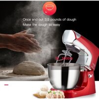 Máy Trộn Đánh Kem Thực PhẩmTrộn Kem, Đánh Trứng, Nhào Bột 6 Tốc Độ Làm Bánh Mì Điện 4L 1000W với Bát Inox