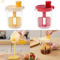 Máy trộn nước sốt Salad Eggbeater Máy trộn cầm tay Cốc thoát nước có quy mô Dụng cụ làm bánh nhà bếp