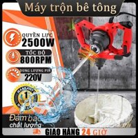 Máy trộn xi măng cầm tay điện, máy trộn vữa di động có 6 tốc độ có thể điều chỉnh, máy trộn bùn 220V để trộn thạch cao
