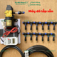 Máy tưới phun sương vườn lan cây cảnh 12 béc phun sương đơn đồng điều khiển bằng hẹn giờ tự động