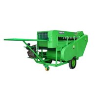 Máy tuốt đậu nành xanh MG450-A, Máy hái đỗ tương xanh TESUN, Máy bứt trái đậu