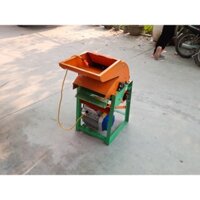Máy tuốt hạt bắp cả vỏ cải tiến trục mới 2024