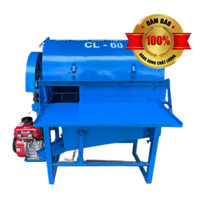 Máy Tuốt Lúa Mini Thịnh Thành CL68 Chạy Dầu Có Sàng Rung