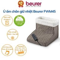 Máy ủ ấm chân giữ nhiệt massage Beurer FWM45. Máy giữ ấm chân bằng lông cừu cao cấp, 2 mức cài đặt nhiệt độ và massaộ mx