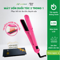 Máy Uốn Duỗi Tóc Nanomax MD-V020, Công Nghệ Hồng Ngoại, Bổ Sung Ion, Màn Hình Led Điều Chỉnh Nhiệt Độ, Tự Động Tắt