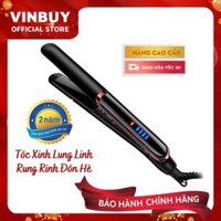 Máy UỐN, ÉP, LÀ Tóc Đa Năng 3 Trong 1 Cao Cấp Sang Trọng Kiểu Hàn Quốc - Kết Hợp Duỗi, Uốn, Tao Kiêu Toc Thông Minh  Dùng Cho Salon Tóc &amp; Tại Nhà  Chính Hãng VinBuy Tùy Chọn 2 Màu Trắng Đen - Đen