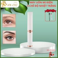 Máy uốn mi, bấm mi nhiệt làm cong mi bằng tay nhỏ gọn tiện lợi điều chỉnh nhiệt độ màu trắng, Anchi Beauty