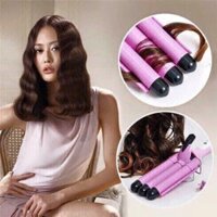 Máy uốn tóc 3 càng hồng