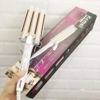 MÁY UỐN TÓC 3 TRỤC CAO CẤP KEMEI 1010 MẪU MỚI 2018