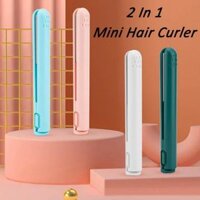 Máy uốn tóc hai mục đích Dualglam Mini, Máy uốn tóc ấm cúng tại nhà, Máy uốn tóc và máy uốn tóc 2 trong 1, Thiết kế gốm thân thiện với du lịch nhỏ gọn