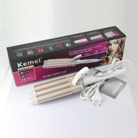 Máy Uốn Tóc Kemei KM - 1010 Tiện Lợi Với 3 Trục Uốn Dùng Uốn Xoăn, Uốn Lọn, Gợn Sóng Phi 22