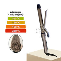 Máy uốn tóc Kemei KM-9942 nóng nhanh điều chỉnh 4 mức nhiệt độ dây điện xoay - SIZE 28