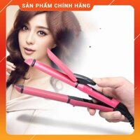 Máy uốn tóc mini duỗi ép tạo kiểu xoăn thẳng 3in1 cao cấp NOVA NHC2009 2382