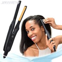 Máy uốn tóc Mini KISSFENY, Máy duỗi tóc nam nữ chuyên nghiệp Máy duỗi tóc 2 trong 1, Máy duỗi tóc di động không làm tổn thương Bàn ủi phẳng