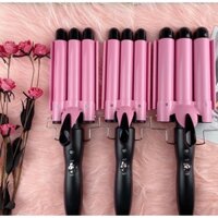 Máy Uốn Tóc Sóng 3 trục Hair Curler ichibai Vàng,hồng,đen ( size 22-25-28-32mm )