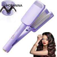 Máy uốn tóc sóng lớn MOBANINA, Máy uốn sóng chống bỏng nhẹ, Cây đũa phép uốn di động có thể điều chỉnh nhiệt độ 32mm cho tóc ngắn và tóc dài