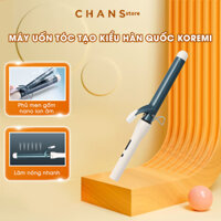 Máy Uốn Tóc Tạo Kiểu Hàn Quốc Koremi, Máy Làm Tóc Xoăn Sóng Tự Nhiên Không Cần Dùng Thuốc, Phủ Ceramic Bảo Vệ Tóc