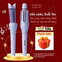 Máy Uốn Tóc Tự Động  EXTRA Bản Nâng Cấp 2 Trong 1 Uốn Xoăn Ép Duỗi Tóc, Máy Uốn Xoăn Tạo Kiểu Tóc Đa Năng
