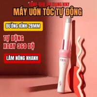 Máy uốn tóc tự động làm xoăn - Máy uốn đường kính uốn 28mm gọn nhẹ tiện lợi, làm nóng nhanh dễ tạo kiểu- KNY SHOP
