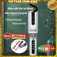 Máy uốn tóc tự động xoay 360 độ máy làm tóc xoăn sóng mini cầm tay 3 in 1 không dây thông minh