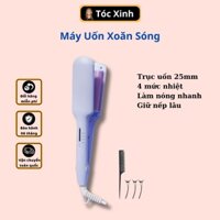 Máy uốn tóc xoăn 2 Trục size 25mm công nghệ gốm sứ tourmaline-ion âm bảo vệ tóc UT-06