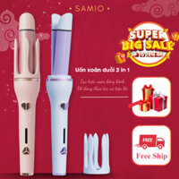 Máy Uốn Tóc Xoăn, Duỗi Tóc Tự Động EXTRA  Pro SS06, Máy Uốn Xoăn Tạo Kiểu Tóc 2 trong 1 Uốn Xoăn, Ép Duỗi Tóc- Samio