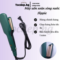 Máy Uốn Tóc Xoăn Hippie 3 Trục Dập Xoăn Sóng Nước 22mm màu Xanh 2in1 Hàn Quốc Cao Cấp Bản To 5 Mức Chỉnh Nhiệt - Tocdep