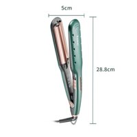 Máy Uốn Tóc Xoăn Hippie 3 Trục Size 22mm Dập Xoăn Gợn Sóng Nước 2 in 1 Kemei KM 2053