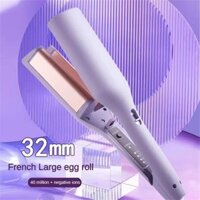 ￼Máy Uốn Tóc Xoăn Hippie Tự Động Giữ Nếp Tóc Lâu,  Máy Làm Tóc Gợn Sóng An Toàn Nhỏ Gọn Dễ Dàng Mang Theo wavers